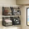 image:imageSTORAGE MANIAC 3 Tier Hanging Closet Organizer with Mesh Baskets Clothes Hanging Shelves Foldable Stackable Storage SpaceSaving Collapsible Basket with Hooks for RV Dorm Bedroom College Black3 Tier