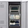 image:imageSTORAGE MANIAC 6Shelf Hanging Closet Organizer and Storage 2 Separable 3Shelf Haning Organizers for Closet Collapsible Hanging Shelves Wardrobe Organization College Dorm Room Nursery BeigeGrey