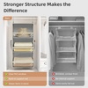 image:imageSTORAGE MANIAC 6Shelf Hanging Closet Organizer and Storage 2 Separable 3Shelf Haning Organizers for Closet Collapsible Hanging Shelves Wardrobe Organization College Dorm Room Nursery BeigeGrey