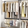 image:imageSTORAGE MANIAC Adjustable Closet Rod for Hanging Clothes 1 Pack White  Expandable 179297 HeavyDuty Metal Closet Hanging Rod with 9 Height Adjustments SpaceSaving Double Closet Organizer2 Pack Black