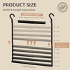 image:imageSTORAGE MANIAC Adjustable Closet Rod for Hanging Clothes 1 Pack White  Expandable 179297 HeavyDuty Metal Closet Hanging Rod with 9 Height Adjustments SpaceSaving Double Closet Organizer2 Pack Black