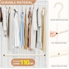 image:imageSTORAGE MANIAC Adjustable Closet Rod for Hanging Clothes 1 Pack White  Expandable 179297 HeavyDuty Metal Closet Hanging Rod with 9 Height Adjustments SpaceSaving Double Closet Organizer1 Pack White