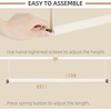 image:imageSTORAGE MANIAC Adjustable Closet Rod for Hanging Clothes 1 Pack White  Expandable 179297 HeavyDuty Metal Closet Hanging Rod with 9 Height Adjustments SpaceSaving Double Closet Organizer1 Pack White