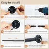 image:imageSTORAGE MANIAC Closet Rods for Hanging Clothes 175 to 897 Inches Heavy Duty Stepless Adjustable Closet Hanging Rod 12 Inch Diameter Metal Closet Rod for Wardrobe Bathroom Bedroom Laundry RV BlackBlack