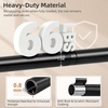 image:imageSTORAGE MANIAC Closet Rods for Hanging Clothes 175 to 897 Inches Heavy Duty Stepless Adjustable Closet Hanging Rod 12 Inch Diameter Metal Closet Rod for Wardrobe Bathroom Bedroom Laundry RV BlackBlack