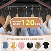 image:imageSTORAGE MANIAC Garment Bags for Hanging Clothes 57Inch Beige 2Pack  Hanging Garment Bags with Zipper Clear Window Dustproof Clothes Protector for Closet Storage Fits Long Dresses amp CoatsBlack