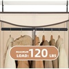 image:imageSTORAGE MANIAC Garment Bags for Hanging Clothes 57Inch Beige 2Pack  Hanging Garment Bags with Zipper Clear Window Dustproof Clothes Protector for Closet Storage Fits Long Dresses amp CoatsBeige