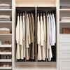 image:imageSTORAGE MANIAC Garment Bags for Hanging Clothes 57Inch Beige 2Pack  Hanging Garment Bags with Zipper Clear Window Dustproof Clothes Protector for Closet Storage Fits Long Dresses amp CoatsBlack
