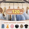 image:imageSTORAGE MANIAC Garment Bags for Hanging Clothes 57Inch Beige 2Pack  Hanging Garment Bags with Zipper Clear Window Dustproof Clothes Protector for Closet Storage Fits Long Dresses amp CoatsBeige