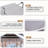 image:imageSTORAGE MANIAC Garment Bags for Hanging Clothes 57Inch Beige 2Pack  Hanging Garment Bags with Zipper Clear Window Dustproof Clothes Protector for Closet Storage Fits Long Dresses amp CoatsGrey