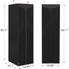 image:imageSTORAGE MANIAC Garment Bags for Hanging Clothes 57Inch Beige 2Pack  Hanging Garment Bags with Zipper Clear Window Dustproof Clothes Protector for Closet Storage Fits Long Dresses amp CoatsBlack