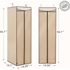 image:imageSTORAGE MANIAC Garment Bags for Hanging Clothes 57Inch Beige 2Pack  Hanging Garment Bags with Zipper Clear Window Dustproof Clothes Protector for Closet Storage Fits Long Dresses amp CoatsBeige