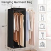 image:imageSTORAGE MANIAC Garment Bags for Hanging Clothes 57Inch Beige 2Pack  Hanging Garment Bags with Zipper Clear Window Dustproof Clothes Protector for Closet Storage Fits Long Dresses amp CoatsBlack