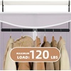image:imageSTORAGE MANIAC Garment Bags for Hanging Clothes 57Inch Beige 2Pack  Hanging Garment Bags with Zipper Clear Window Dustproof Clothes Protector for Closet Storage Fits Long Dresses amp CoatsGrey