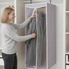 image:imageSTORAGE MANIAC Garment Bags for Hanging Clothes 57Inch Beige 2Pack  Hanging Garment Bags with Zipper Clear Window Dustproof Clothes Protector for Closet Storage Fits Long Dresses amp CoatsGrey