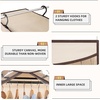 image:imageSTORAGE MANIAC Garment Bags for Hanging Clothes 57Inch Beige 2Pack  Hanging Garment Bags with Zipper Clear Window Dustproof Clothes Protector for Closet Storage Fits Long Dresses amp CoatsBeige