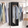 image:imageSTORAGE MANIAC Garment Bags for Hanging Clothes 57Inch Beige 2Pack  Hanging Garment Bags with Zipper Clear Window Dustproof Clothes Protector for Closet Storage Fits Long Dresses amp CoatsBlack