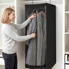 image:imageSTORAGE MANIAC Garment Bags for Hanging Clothes 57Inch Beige 2Pack  Hanging Garment Bags with Zipper Clear Window Dustproof Clothes Protector for Closet Storage Fits Long Dresses amp CoatsBlack