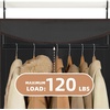 image:imageSTORAGE MANIAC Garment Bags for Hanging Clothes 57Inch Beige 2Pack  Hanging Garment Bags with Zipper Clear Window Dustproof Clothes Protector for Closet Storage Fits Long Dresses amp CoatsBlack