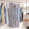 image:imageSTORAGE MANIAC Garment Bags for Hanging Clothes 57Inch Beige 2Pack  Hanging Garment Bags with Zipper Clear Window Dustproof Clothes Protector for Closet Storage Fits Long Dresses amp CoatsGrey