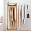 image:imageSTORAGE MANIAC Garment Bags for Hanging Clothes 57Inch Beige 2Pack  Hanging Garment Bags with Zipper Clear Window Dustproof Clothes Protector for Closet Storage Fits Long Dresses amp CoatsBeige
