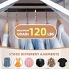 image:imageSTORAGE MANIAC Garment Bags for Hanging Clothes 57Inch Beige 2Pack  Hanging Garment Bags with Zipper Clear Window Dustproof Clothes Protector for Closet Storage Fits Long Dresses amp CoatsGrey