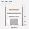 image:imageSTORAGE MANIAC Hanging Closet Rod Adjustable Width and Height Closet Hanging Organizer SpaceSaving Clothes Hanging Bar Closet Extender Hanging Rod Double Closet Hanging Rod 1 Pack Webbing2 Pack Webbing