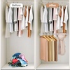 image:imageSTORAGE MANIAC Hanging Closet Rod Adjustable Width and Height Closet Hanging Organizer SpaceSaving Clothes Hanging Bar Closet Extender Hanging Rod Double Closet Hanging Rod 1 Pack Black2 Pack Chrome