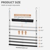 image:imageSTORAGE MANIAC Hanging Closet Rod Adjustable Width and Height Closet Hanging Organizer SpaceSaving Clothes Hanging Bar Closet Extender Hanging Rod Double Closet Hanging Rod 1 Pack Black1 Pack Black