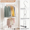 image:imageSTORAGE MANIAC Hanging Closet Rod Adjustable Width and Height Closet Hanging Organizer SpaceSaving Clothes Hanging Bar Closet Extender Hanging Rod Double Closet Hanging Rod 1 Pack Black2 Pack Chrome