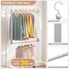 image:imageSTORAGE MANIAC Hanging Closet Rod Adjustable Width and Height Closet Hanging Organizer SpaceSaving Clothes Hanging Bar Closet Extender Hanging Rod Double Closet Hanging Rod 1 Pack Webbing1 Pack Webbing