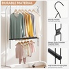 image:imageSTORAGE MANIAC Hanging Closet Rod Adjustable Width and Height Closet Hanging Organizer SpaceSaving Clothes Hanging Bar Closet Extender Hanging Rod Double Closet Hanging Rod 1 Pack Black2 Pack Black