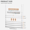 image:imageSTORAGE MANIAC Hanging Closet Rod Adjustable Width and Height Closet Hanging Organizer SpaceSaving Clothes Hanging Bar Closet Extender Hanging Rod Double Closet Hanging Rod 1 Pack Black1 Pack Chrome