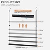 image:imageSTORAGE MANIAC Hanging Closet Rod Adjustable Width and Height Closet Hanging Organizer SpaceSaving Clothes Hanging Bar Closet Extender Hanging Rod Double Closet Hanging Rod 1 Pack Black2 Pack Black