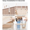 image:imageSTORAGE MANIAC Over the Door Organizer 6Shelf Closet Hanging Storage with 14 Mesh Pockets 66lbs Capacity Clear Deep Pockets Behind Door Storage for Nursery Bathroom Bedroom 1 Pack Oat BeigeOat Beige