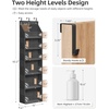 image:imageSTORAGE MANIAC Over the Door Organizer 6Shelf Closet Hanging Storage with 14 Mesh Pockets 66lbs Capacity Clear Deep Pockets Behind Door Storage for Nursery Bathroom Bedroom 1 Pack Oat BeigeBlack