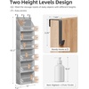 image:imageSTORAGE MANIAC Over the Door Organizer 6Shelf Closet Hanging Storage with 14 Mesh Pockets 66lbs Capacity Clear Deep Pockets Behind Door Storage for Nursery Bathroom Bedroom 1 Pack Oat BeigeGrey