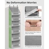 image:imageSTORAGE MANIAC Over the Door Organizer 6Shelf Closet Hanging Storage with 14 Mesh Pockets 66lbs Capacity Clear Deep Pockets Behind Door Storage for Nursery Bathroom Bedroom 1 Pack Oat BeigeGrey