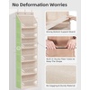 image:imageSTORAGE MANIAC Over the Door Organizer 6Shelf Closet Hanging Storage with 14 Mesh Pockets 66lbs Capacity Clear Deep Pockets Behind Door Storage for Nursery Bathroom Bedroom 1 Pack Oat BeigeOat Beige