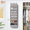 image:imageSTORAGE MANIAC Over the Door Shoe Organizer HeavyDuty Large Deep Pocket Hanging Shoe Organizer Shoe Rack Door Closet Shoe Organizer for Wall Dorm amp Narrow Door Storage Shoe Holder Grey 1 PackGrey