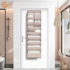 image:imageSTORAGE MANIAC Over the Door Shoe Organizer HeavyDuty Large Deep Pocket Hanging Shoe Organizer Shoe Rack Door Closet Shoe Organizer for Wall Dorm amp Narrow Door Storage Shoe Holder Grey 1 PackOat Beige