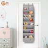 image:imageSTORAGE MANIAC Over the Door Shoe Organizer HeavyDuty Large Deep Pocket Hanging Shoe Organizer Shoe Rack Door Closet Shoe Organizer for Wall Dorm amp Narrow Door Storage Shoe Holder Grey 1 PackGrey