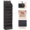 image:imageSTORAGE MANIAC Over the Door Shoe Organizer HeavyDuty Large Deep Pocket Hanging Shoe Organizer Shoe Rack Door Closet Shoe Organizer for Wall Dorm amp Narrow Door Storage Shoe Holder Grey 1 PackBlack