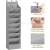 image:imageSTORAGE MANIAC Over the Door Shoe Organizer HeavyDuty Large Deep Pocket Hanging Shoe Organizer Shoe Rack Door Closet Shoe Organizer for Wall Dorm amp Narrow Door Storage Shoe Holder Grey 1 PackGrey