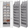 image:imageSTORAGE MANIAC Over the Door Shoe Organizer HeavyDuty Large Deep Pocket Hanging Shoe Organizer Shoe Rack Door Closet Shoe Organizer for Wall Dorm amp Narrow Door Storage Shoe Holder Grey 1 PackGrey
