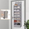 image:imageSTORAGE MANIAC Over the Door Shoe Organizer HeavyDuty Large Deep Pocket Hanging Shoe Organizer Shoe Rack Door Closet Shoe Organizer for Wall Dorm amp Narrow Door Storage Shoe Holder Grey 1 PackGrey