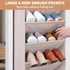 image:imageSTORAGE MANIAC Over the Door Shoe Organizer HeavyDuty Large Deep Pocket Hanging Shoe Organizer Shoe Rack Door Closet Shoe Organizer for Wall Dorm amp Narrow Door Storage Shoe Holder Grey 1 PackOat Beige