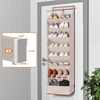image:imageSTORAGE MANIAC Over the Door Shoe Organizer HeavyDuty Large Deep Pocket Hanging Shoe Organizer Shoe Rack Door Closet Shoe Organizer for Wall Dorm amp Narrow Door Storage Shoe Holder Grey 1 PackOat Beige
