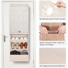 image:imageSTORAGE MANIAC Over the Door Shoe Organizer with Curtain Dustproof HeavyDuty Large Deep Pocket Hanging Shoe Organizer for Closet Dorm amp Narrow Door Storage Shoe Holder Shoe Rack 9Shelf Black 1 PackBeige
