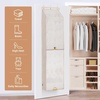 image:imageSTORAGE MANIAC Over the Door Shoe Organizer with Curtain Dustproof HeavyDuty Large Deep Pocket Hanging Shoe Organizer for Closet Dorm amp Narrow Door Storage Shoe Holder Shoe Rack 9Shelf Black 1 PackBeige